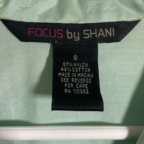 Vintage Focus by Shani Mint Green Reflective Lightweight Shirt.m - Picture 9 of 11